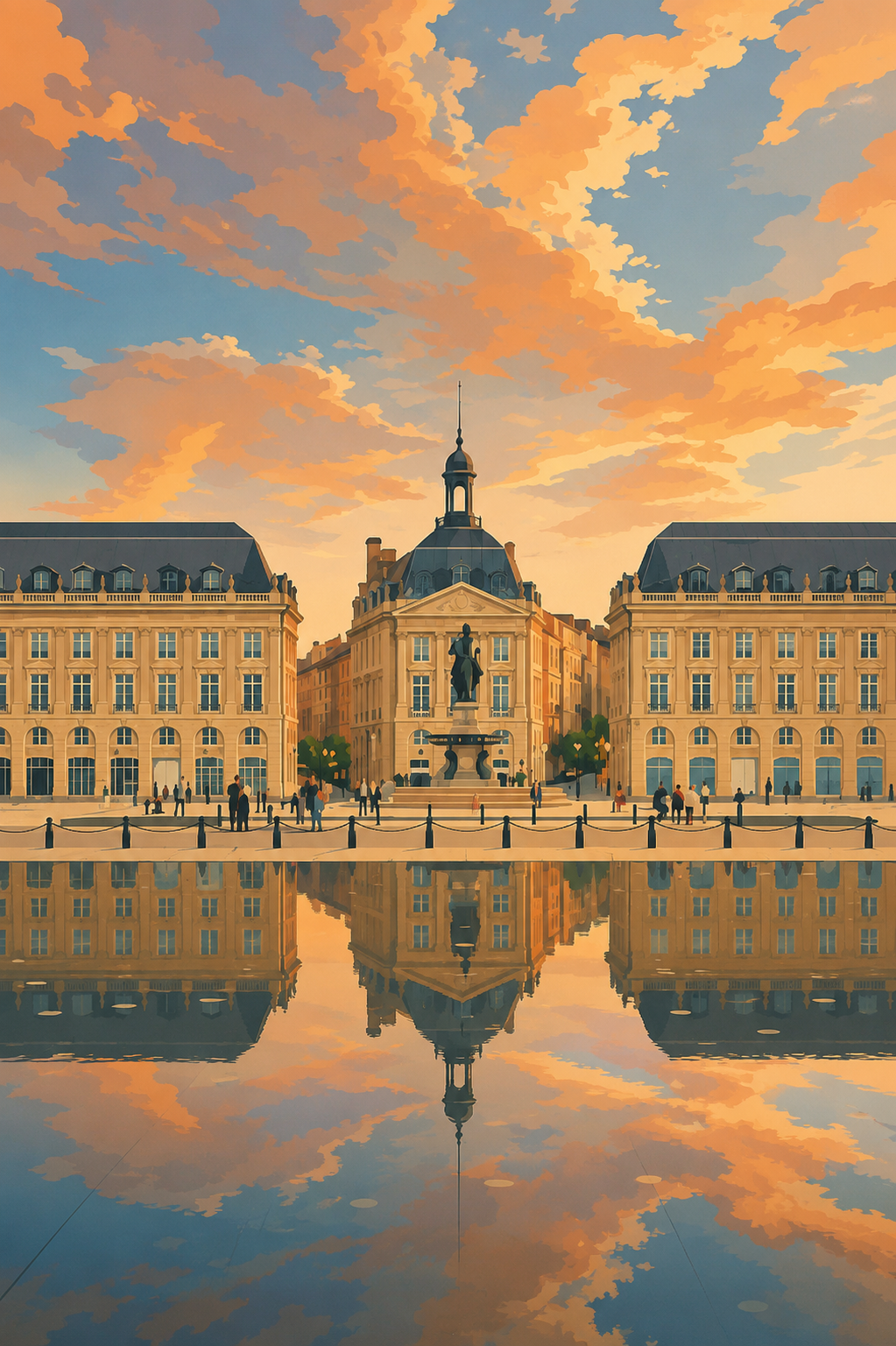 Affiche illustrée — Les Chartrons & les quais, Bordeaux — séance de la méthode Sandwalk